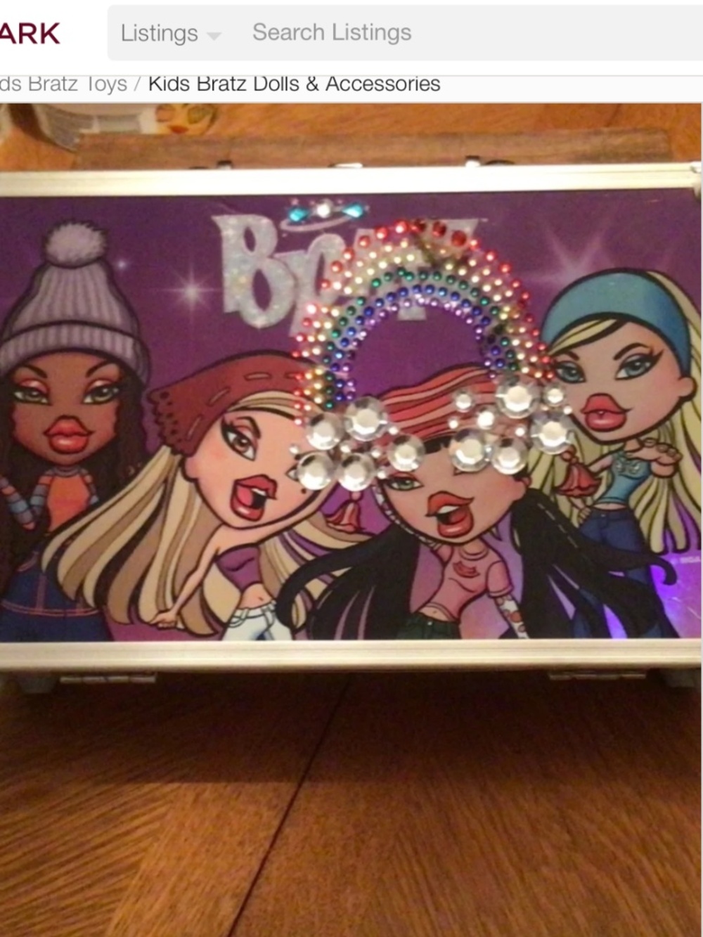 Vintage Bratz train cosmetic case